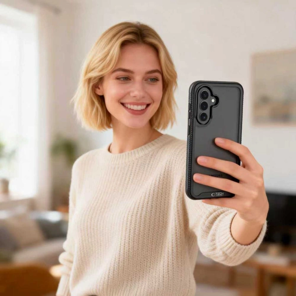 Etui Tech-Protect Defense do Samsung Galaxy A36 / A56 / A37 5G Matte Black