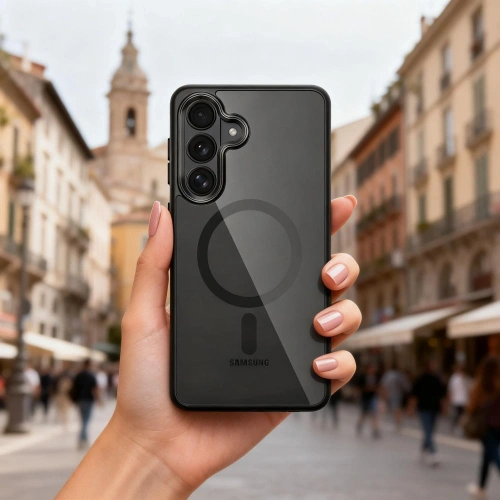 Etui Tech-Protect Magmat MagSafe do Samsung Galaxy S26+ Plus Black/clear