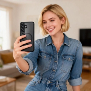 Etui Tech-Protect Magmat MagSafe do Samsung Galaxy S26+ Plus Black/clear