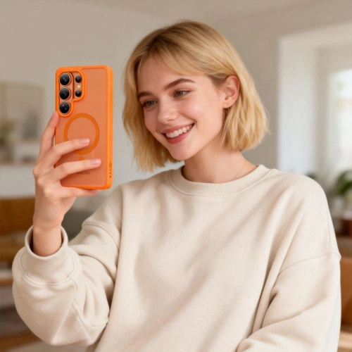 Etui Tech-Protect Magmat MagSafe do Samsung Galaxy S26 Ultra Matte Orange