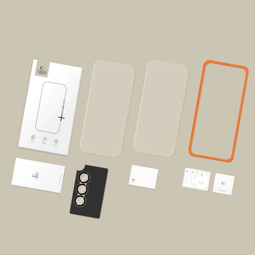 Szkło hartowane + szkło na aparat Tech-Protect Easy Set+ do Samsung Galaxy A57 5G Clear [2+1 PACK]