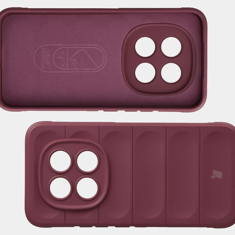 Pancerne etui Bizon Case Tur do Xiaomi Redmi Note 15 Pro+ Plus 5G / POCO M8 Pro 5G burgundowe