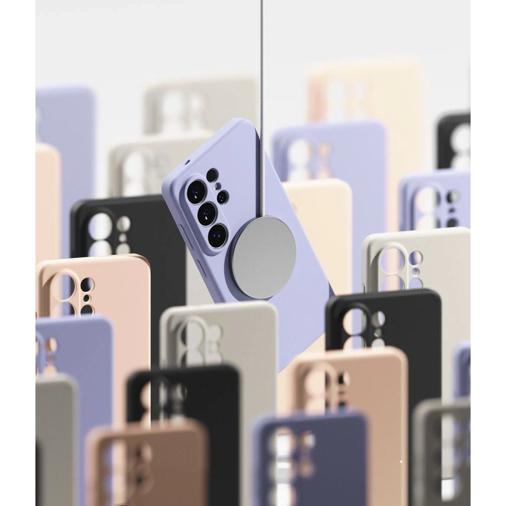 Etui Ringke Silicone Magnetic MagSafe do Samsung Galaxy S26 Ultra Stone