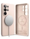Etui Ringke Silicone Magnetic MagSafe do Samsung Galaxy S26 Ultra Pink Sand