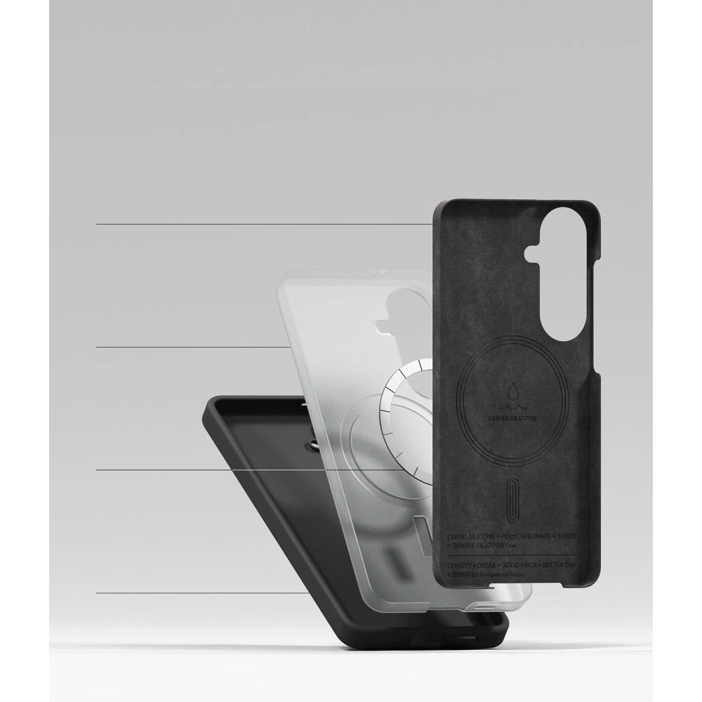 Etui Ringke Silicone Magnetic MagSafe do Samsung Galaxy S26+ Plus Black