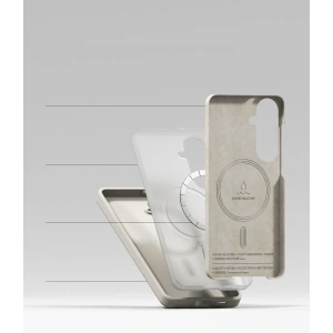 Etui Ringke Silicone Magnetic MagSafe do Samsung Galaxy S26+ Plus Stone