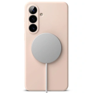 Etui Ringke Silicone Magnetic MagSafe do Samsung Galaxy S26+ Plus Pink Sand