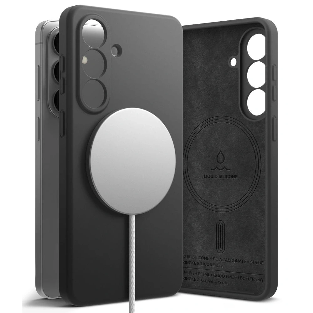 Etui Ringke Silicone Magnetic MagSafe do Samsung Galaxy S26 Black