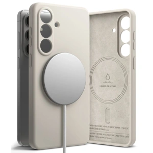 Etui Ringke Silicone Magnetic MagSafe do Samsung Galaxy S26 Stone