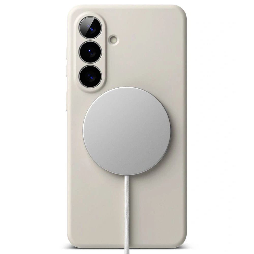 Etui Ringke Silicone Magnetic MagSafe do Samsung Galaxy S26 Stone