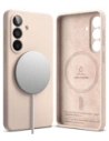 Etui Ringke Silicone Magnetic MagSafe do Samsung Galaxy S26 Pink Sand