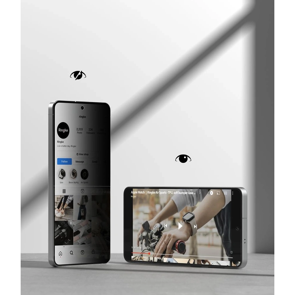 Szkło prywatyzujące Ringke Easy Slide do Samsung Galaxy S26 Privacy [2 PACK]