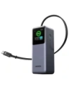 Powerbank 20000mAh UGREEN PB726 USB + USB-C 165W ze zwijanym kablem (szary)