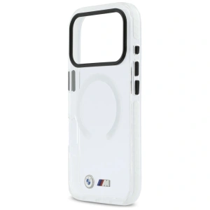 Etui BMW M IML Shockproof Metal Logos MagSafe do Apple iPhone 17 Pro przezroczysty