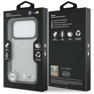 Etui BMW M Shape Logo MagSafe do Apple iPhone 17 Pro szary