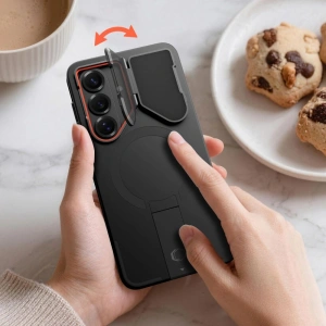 Etui Tech-Protect Kevlar Aura MagSafe do Samsung Galaxy S26 Black/orange