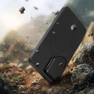 Etui Tech-Protect Kevlar Aura MagSafe do Samsung Galaxy S26 Black/orange