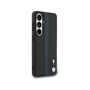 Etui BMW Perforated Stripe Logo MagSafe do Samsung Galaxy S26 niebieski