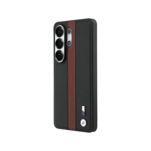 Etui BMW Perforated Stripe Logo MagSafe do Samsung Galaxy S26 Ultra czerwony