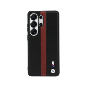 Etui BMW Perforated Stripe Logo MagSafe do Samsung Galaxy S26 Ultra czerwony