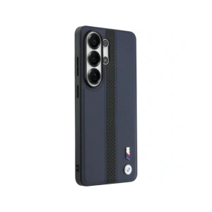Etui BMW Perforated Stripe Logo MagSafe do Samsung Galaxy S26 Ultra granatowy