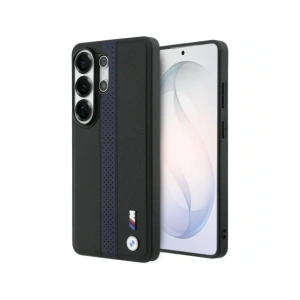 Etui BMW Perforated Stripe Logo MagSafe do Samsung Galaxy S26 Ultra niebieski