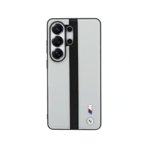 Etui BMW Perforated Stripe Logo MagSafe do Samsung Galaxy S26 Ultra szary