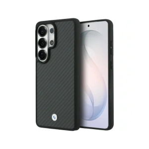 Etui BMW Sign Magnetic Carbon Fiber MagSafe do Samsung Galaxy S26 Ultra czarny