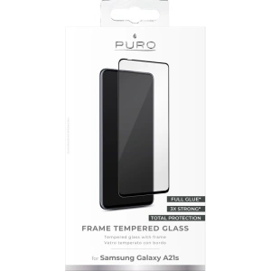 Hurtownia GSM - Gehärtetes Glas PURO Frame Tempered Glass Samsung Galaxy A21s (schwarzer Rahmen) - PUR326BLK - {ean13} - Hurt
