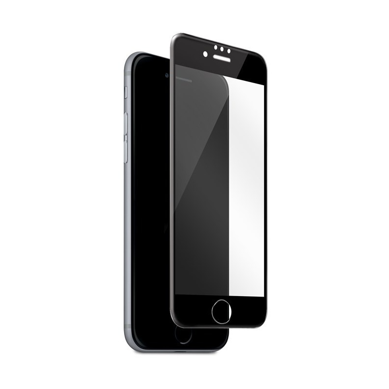 Puro Distributor - 8033830296970 - PUR327BLK - PURO Frame Tempered Glass Apple iPhone SE 2022/SE 2020/8/7 (black) - B2B homescreen
