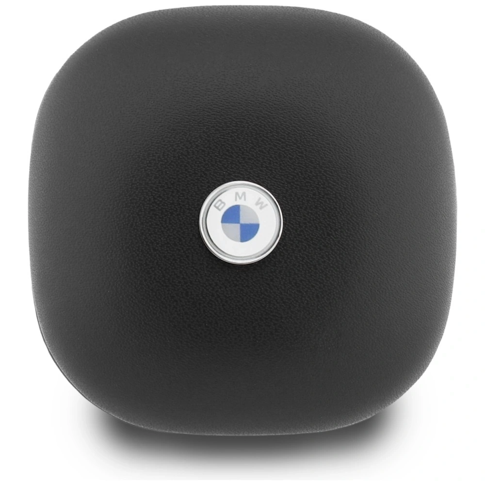 Bezprzewodowe słuchawki dokanałowe Bluetooth TWS BMW Leather Metal Logo ENC czarny