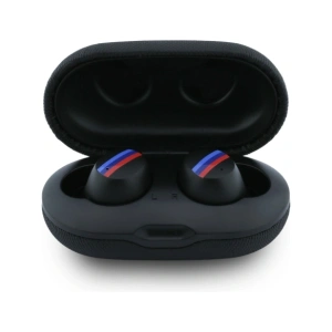 Bezprzewodowe słuchawki dokanałowe Bluetooth TWS BMW M Metal Logo ENC czarny