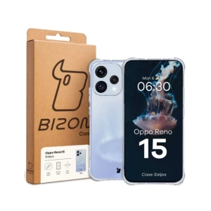 Elastyczne etui Bizon Case Salpa do Oppo Reno 15 przezroczyste