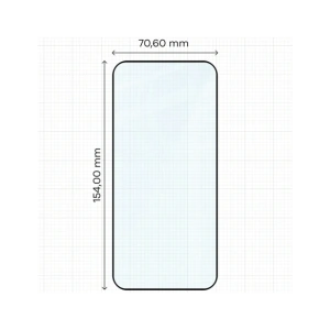 Szkło hartowane Bizon Glass Edge 2 do Oppo Reno 15 / 15 F / 15 FS / A6 Pro 5G czarna ramka