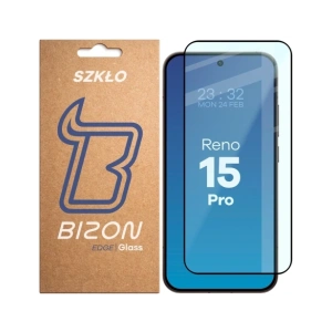 Szkło hartowane Bizon Glass Edge 2 do Oppo Reno 15 Pro czarna ramka