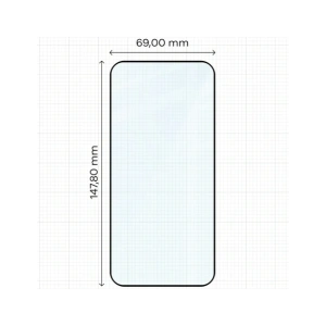 Szkło hartowane Bizon Glass Edge 2 do Oppo Reno 15 Pro czarna ramka