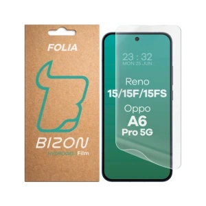 Folia hydrożelowa na ekran Bizon Glass Hydrogel Front do Oppo Reno 15 / 15 F / 15 FS / A6 Pro 5G