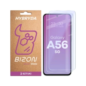 Elastyczne szkło hybrydowe Bizon Glass Mule Duo do Samsung Galaxy A56 5G [2 PACK]