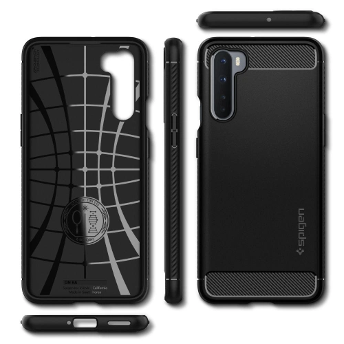 Etui Spigen Rugged Armor OnePlus Nord Matte Black