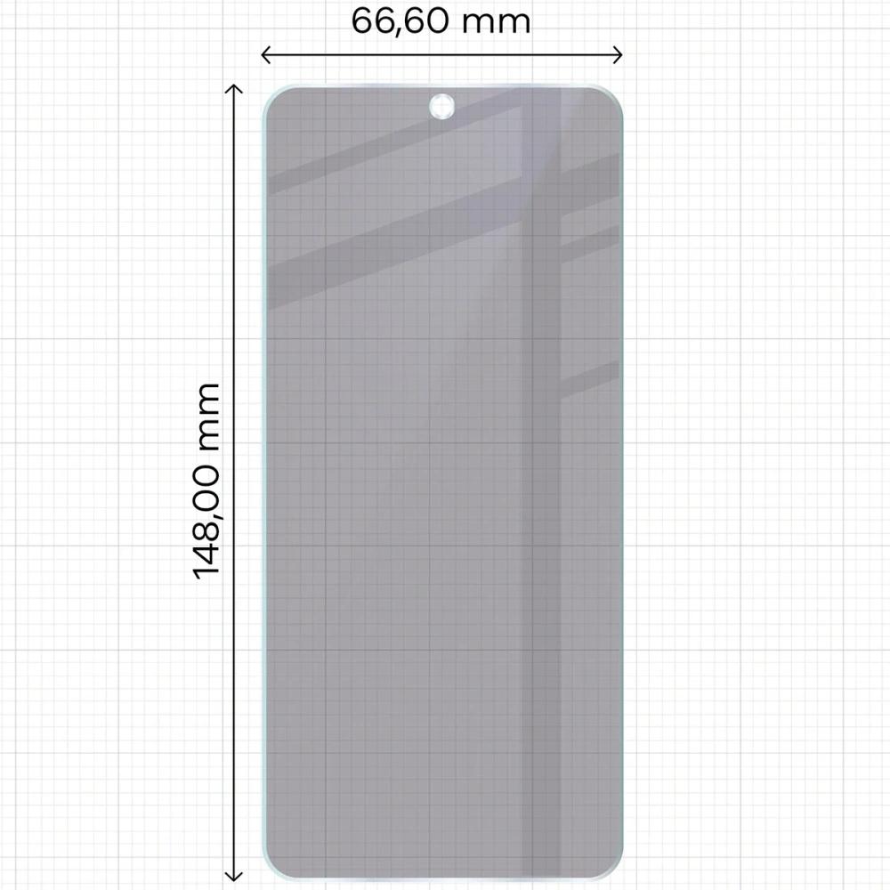 Prywatyzujące szkło hybrydowe Bizon Glass Mule Shadow do Motorola Edge 60 Neo matowe