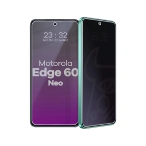 Prywatyzujące szkło hybrydowe Bizon Glass Mule Shadow do Motorola Edge 60 Neo matowe