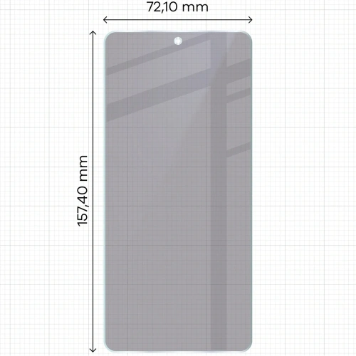Prywatyzujące szkło hybrydowe Bizon Glass Mule Shadow do Motorola Signature matowe