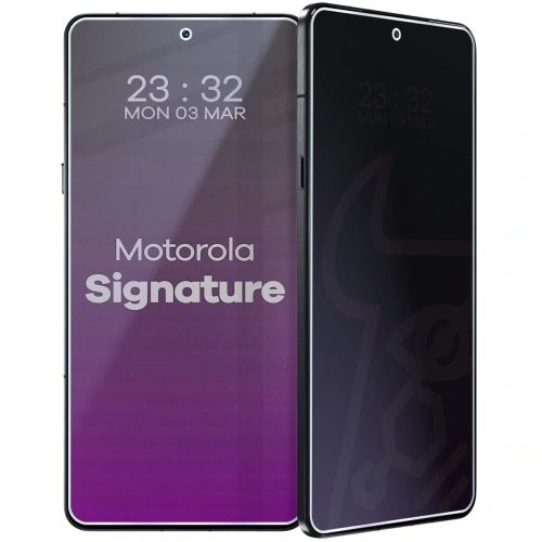 Prywatyzujące szkło hybrydowe Bizon Glass Mule Shadow do Motorola Signature matowe