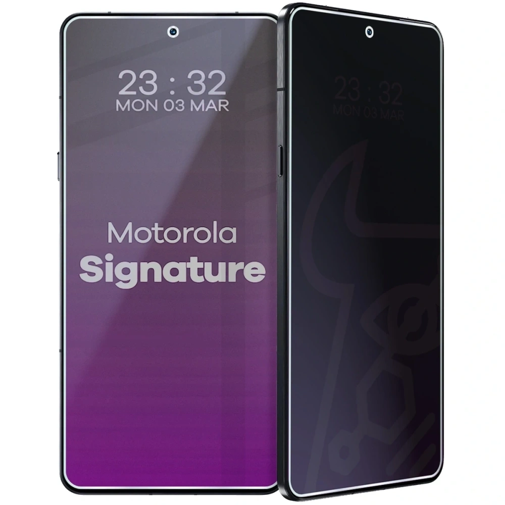 Prywatyzujące szkło hybrydowe Bizon Glass Mule Shadow do Motorola Signature matowe