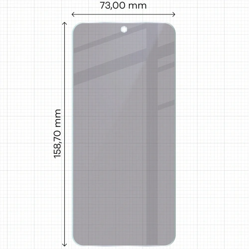 Prywatyzujące szkło hybrydowe Bizon Glass Mule Shadow do OnePlus 15R matowe