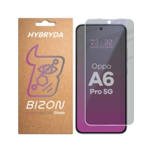 Prywatyzujące szkło hybrydowe Bizon Glass Mule Shadow do Oppo A6 Pro 5G matowe