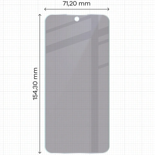 Prywatyzujące szkło hybrydowe Bizon Glass Mule Shadow do Oppo A6 Pro 5G matowe