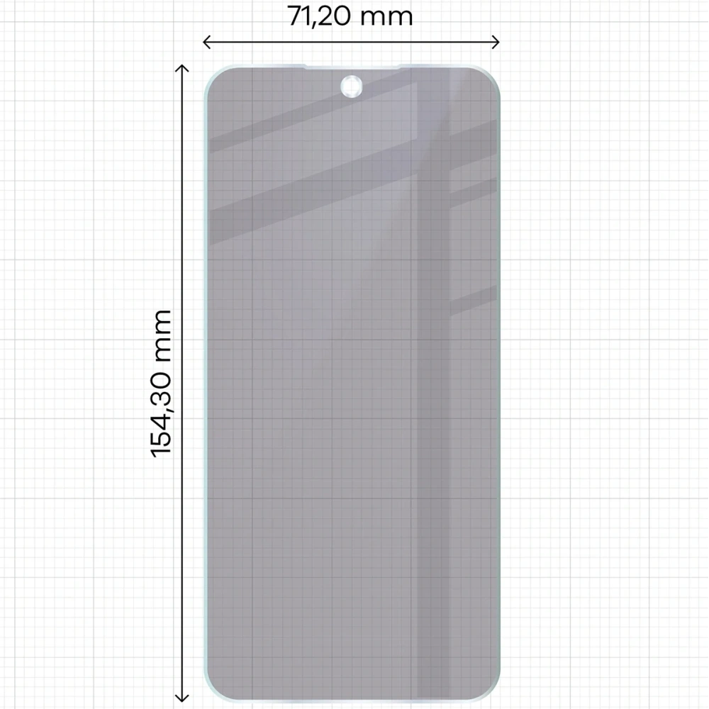 Prywatyzujące szkło hybrydowe Bizon Glass Mule Shadow do Oppo A6 Pro 5G matowe