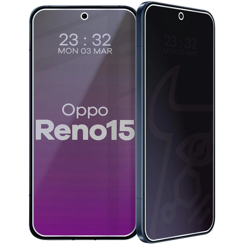 Prywatyzujące szkło hybrydowe Bizon Glass Mule Shadow do Oppo Reno 15 matowe