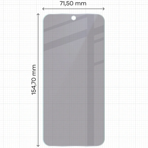 Prywatyzujące szkło hybrydowe Bizon Glass Mule Shadow do Oppo Reno 15 F matowe